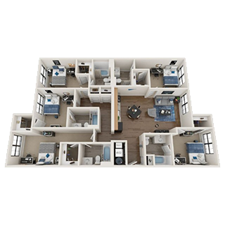 5-Bed Floorplans